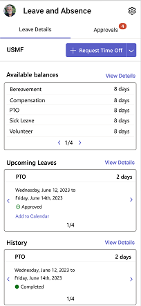 Exibir seu saldo de licenças disponível usando a guia de Detalhes da licença no aplicativo móvel do Microsoft Teams