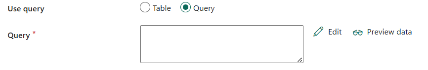 Captura de ecrã a mostrar Utilizar consulta - Consulta.