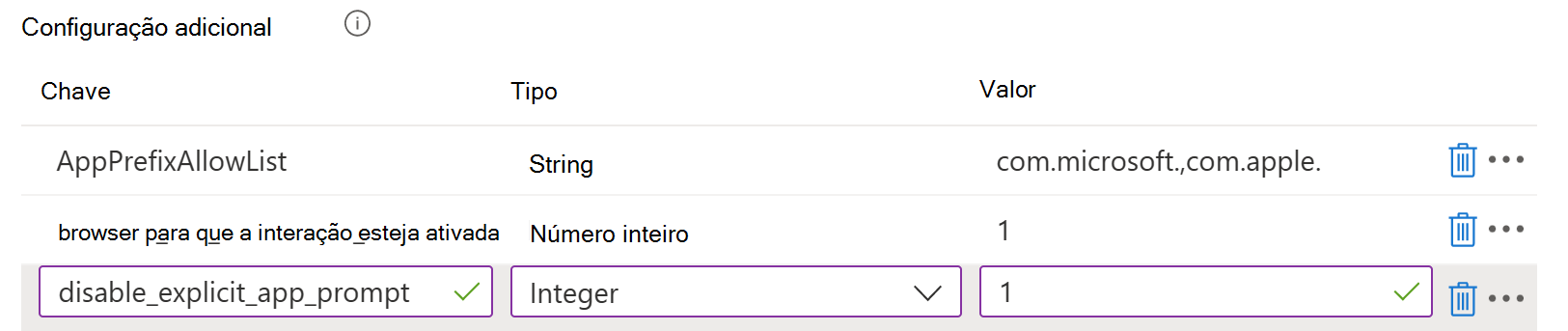 Captura de ecrã que mostra as opções de configuração da experiência do utilizador final para o plug-in da extensão da aplicação SSO Empresarial em dispositivos macOS no Microsoft Intune.