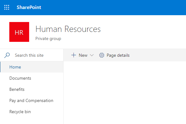 Image of a functional group document library.