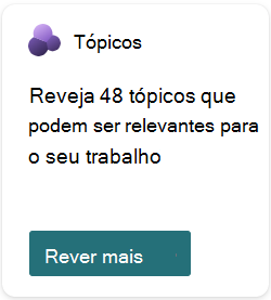 Captura de ecrã a mostrar o cartão de Topics Contribuição de tamanho médio.