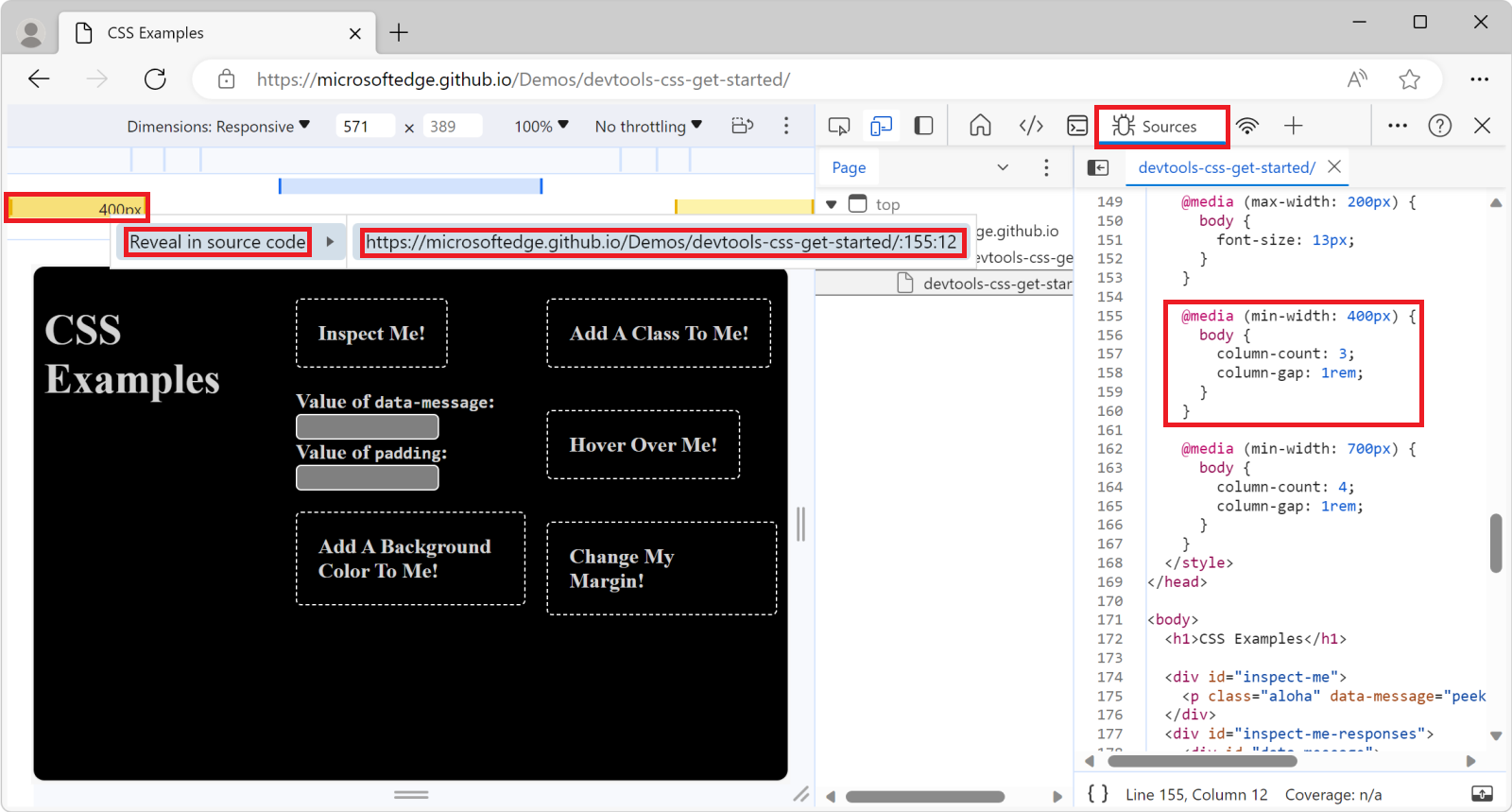 Mostrar consultas de multimédia no editor na ferramenta Origens