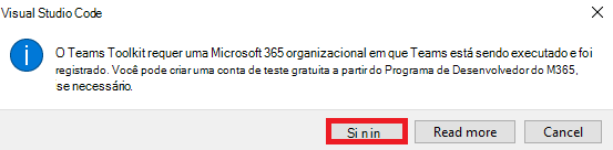 Captura de ecrã a mostrar a opção Iniciar sessão realçada.