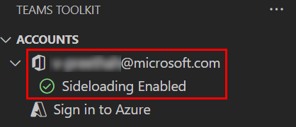 Captura de ecrã a mostrar onde iniciar sessão no Microsoft 365 e no Azure.