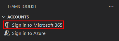 Captura de ecrã a mostrar onde iniciar sessão no Microsoft 365 e no Azure.