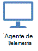 Ícone que representa um agente de telemetria.