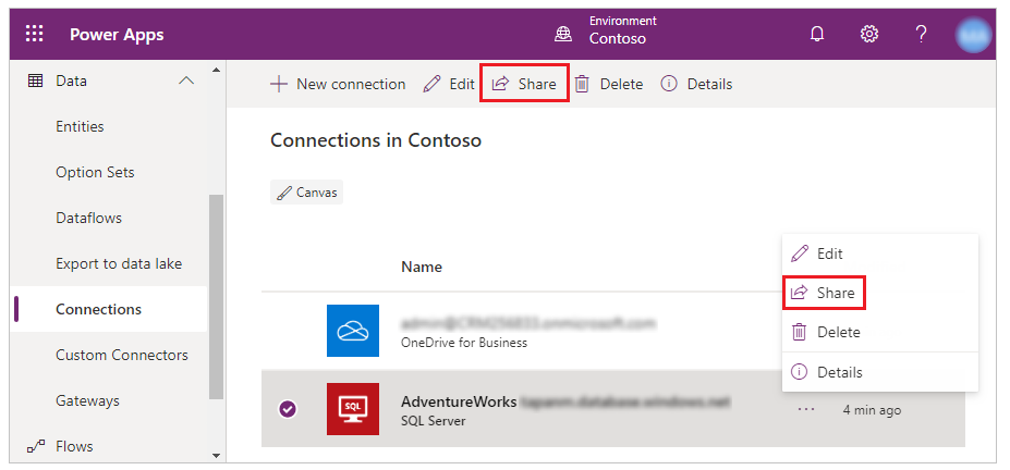 Partilhar ligação de autenticação do SQL com o SQL Server.