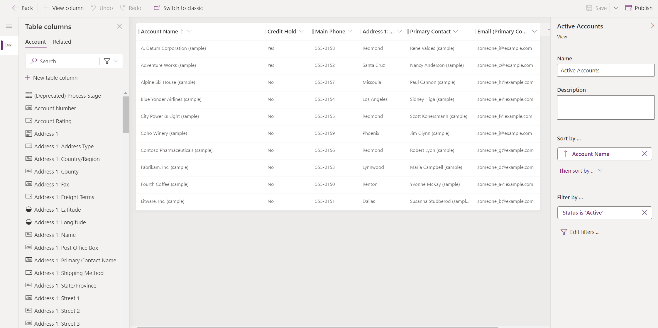 Configurar vistas em aplicações condicionadas por modelo