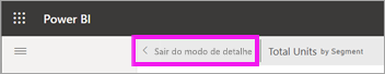 Captura de ecrã a mostrar o botão Sair do modo de foco.