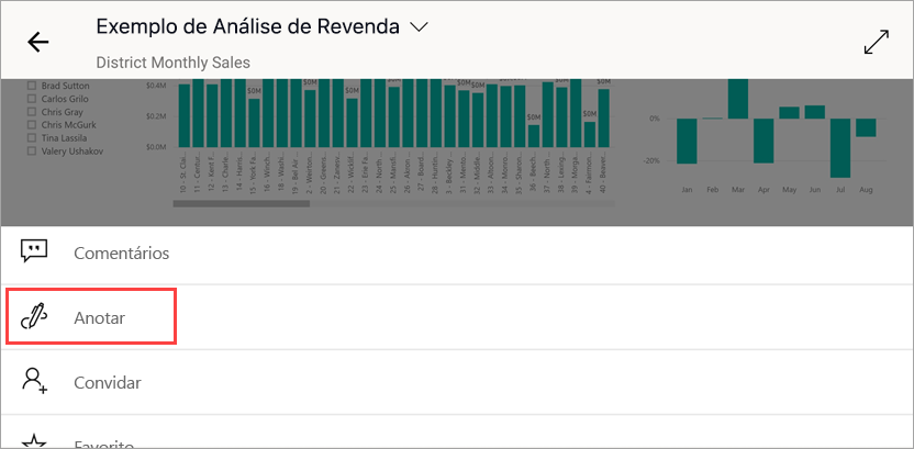 Toque no lápis