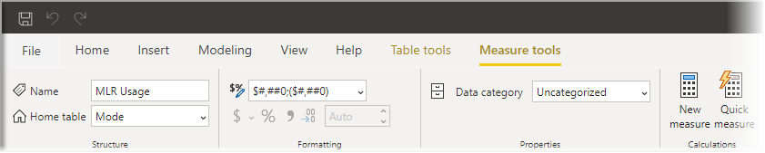 Screenshot showing the new custom format strings.