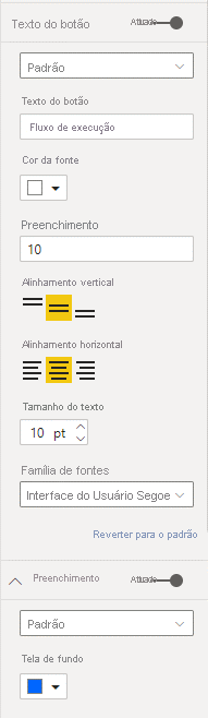 A captura de tela mostra Formatar o fluxo.