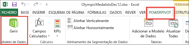 Abrir o PowerPivot no Excel