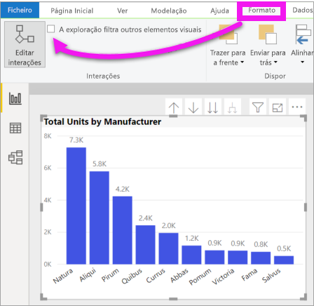 Captura de ecrã do Power BI Desktop, a mostrar Aplicar filtros detalhados ao menu pendente, realçando Seleção de página inteira.