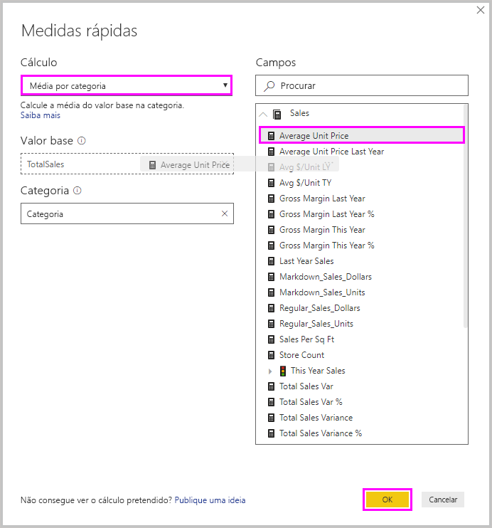 Captura de ecrã do Power BI Desktop a mostrar a opção Filtros no painel Campos.