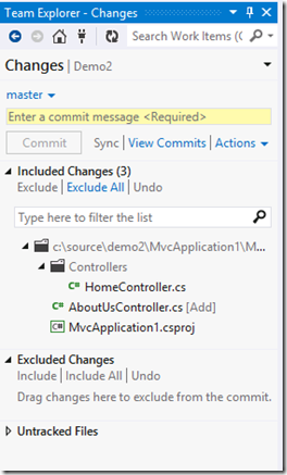 Visual Studio with Git