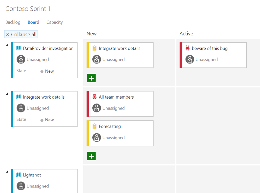 Expand collapse Task board