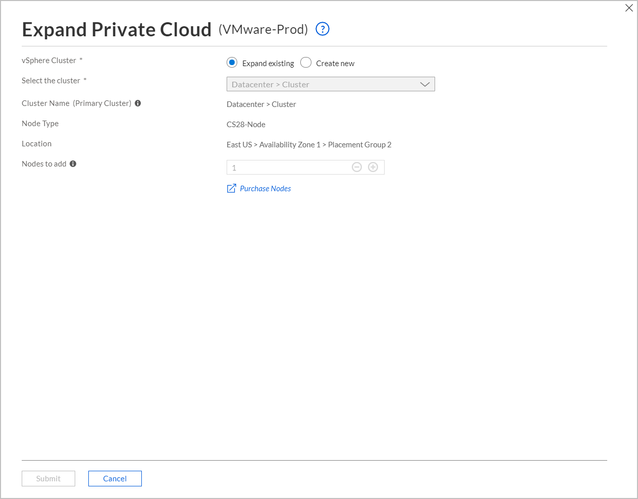 Expandir a cloud privada – adicionar nós