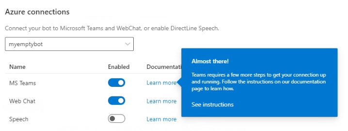 See instructions teams link