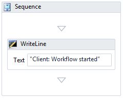 Add a WriteLine activity