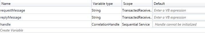 Adding Variables to the TransactedReceiveScope