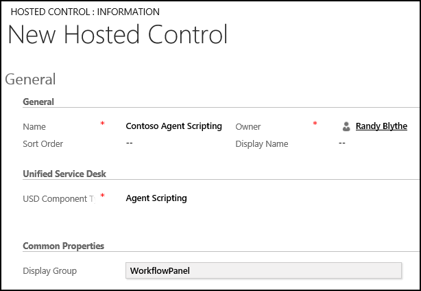 Criar um controle hospedado de script do agente