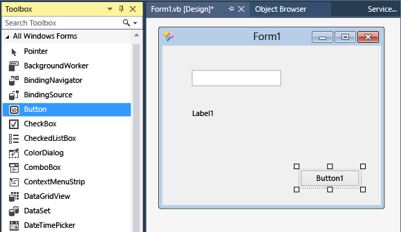 Adicionando controles ao formulário