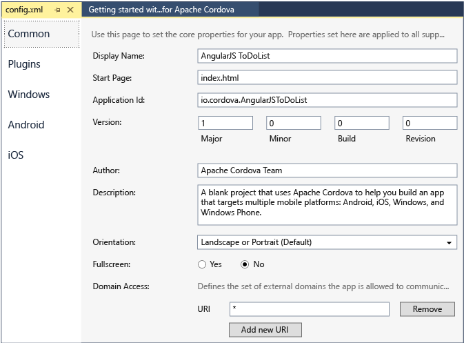 Configurações importantes de configuração Deisgner