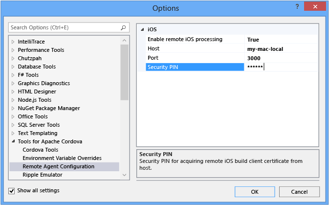 Configurando o agente remoto no Visual Studio