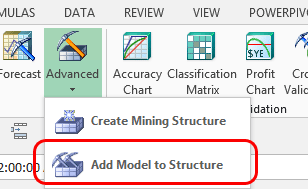 Botão Adicionar Modelo à Estrutura