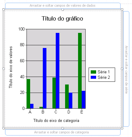 Um design de relatório de gráfico.