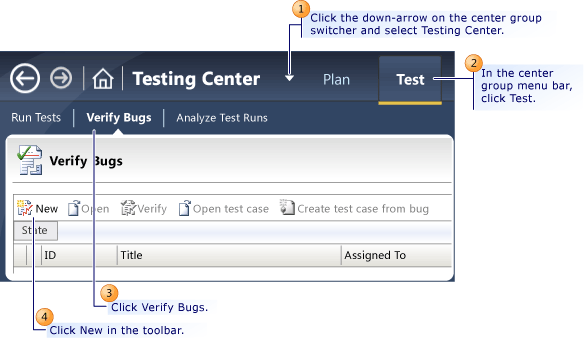 Enviando um bug no Microsoft Test Manager