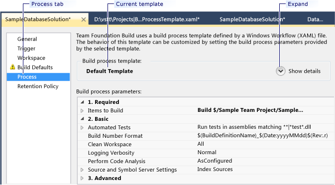 Guia de processo novas <>definição de build\ de>