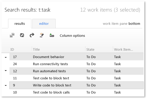 Em massa modificar tarefas selecionadas (TWA)