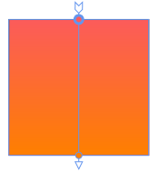 Seta de gradiente linear