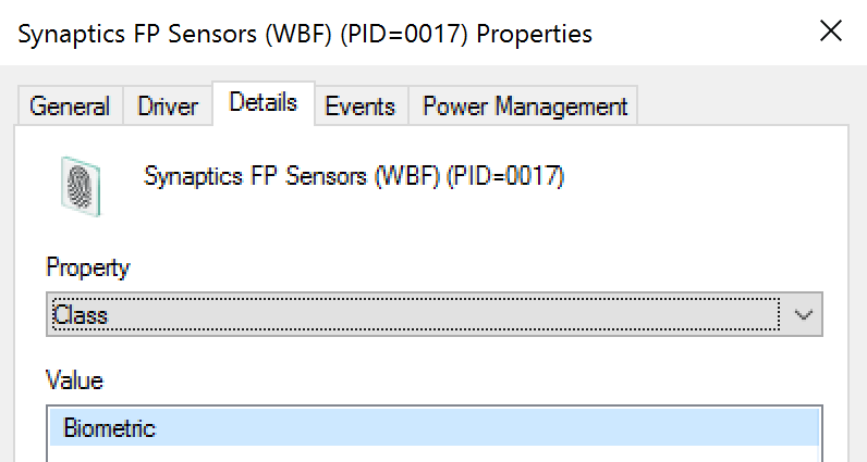 Device Properties class illustration