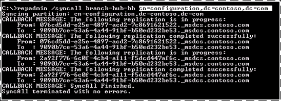 Repadmin /syncall