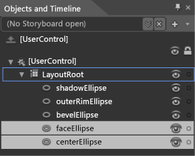 Center Ellipse Objects And Timeline