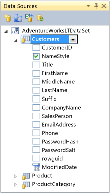 Data Sources window