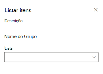 Indicador de carregamento exibido na Web Part ao carregar informações sobre as listas disponíveis