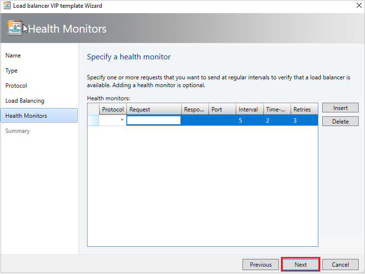 Captura de ecrã do monitor de estado de funcionamento.