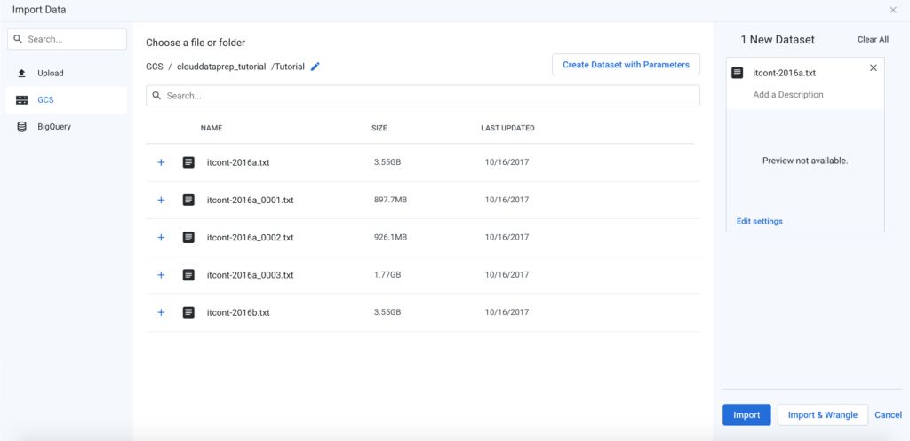 Figura 4: O conteúdo de um bucket do Google Cloud Storage. [Cortesia Google]