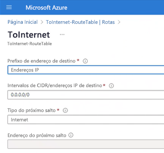 Captura de ecrã do menu do portal do Azure. A entrada de menu intitulada 