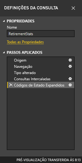 Configurações de consulta