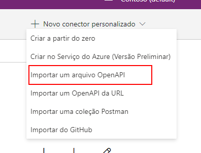 Várias maneiras de criar um conector personalizado