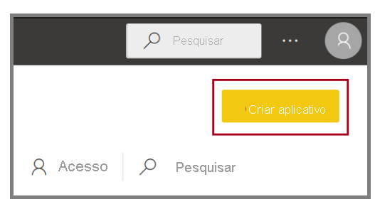 Captura de ecrã do Power BI Desktop  botão 