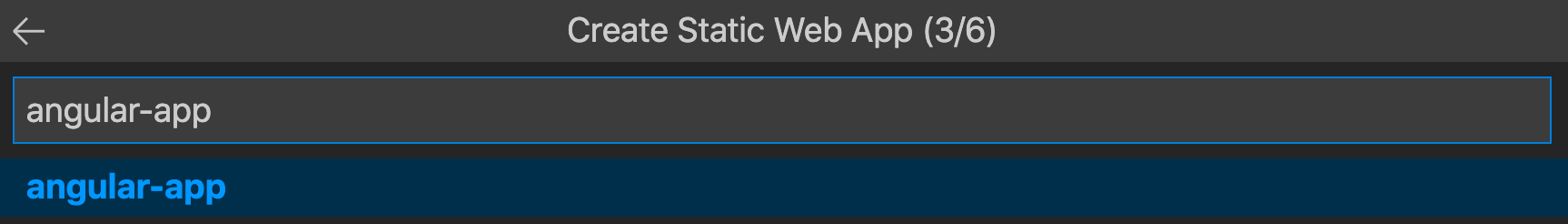 Captura de tela mostrando o local do código do aplicativo Angular.