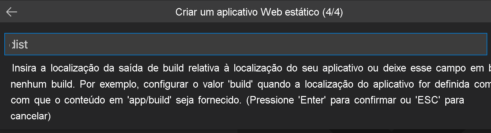 Captura de tela mostrando o caminho dos arquivos do aplicativo Vue.