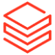 Tela de um logotipo do Azure Databricks.