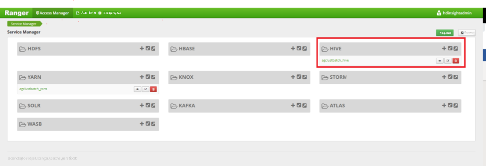 Definindo permissões com o Apache Ranger